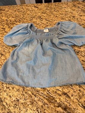 Chambray Top